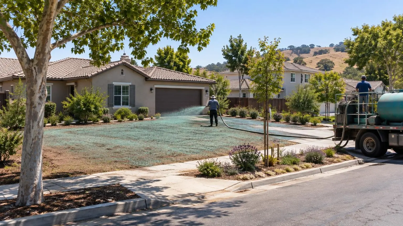 Hydroseeding in Sacramento, CA